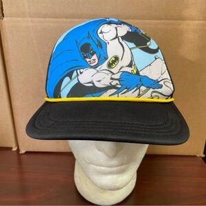 Batman Classic Lids Exclusive Adjustable Golfer Foam Rope Mesh Trucker Hat Cap